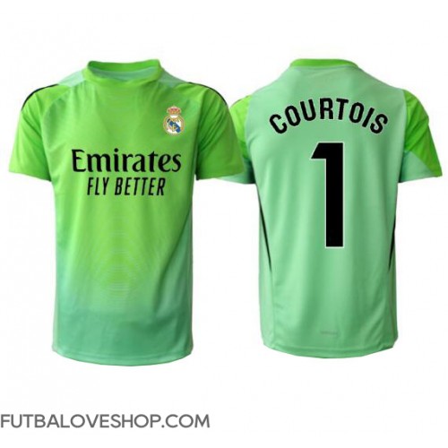 Dres Real Madrid Thibaut Courtois #1 Brankarsky Preč 2025-26 Krátky Rukáv Dres Real Madrid Thibaut Courtois #1 Brankarsky Preč 2025-26 Krátky Rukáv